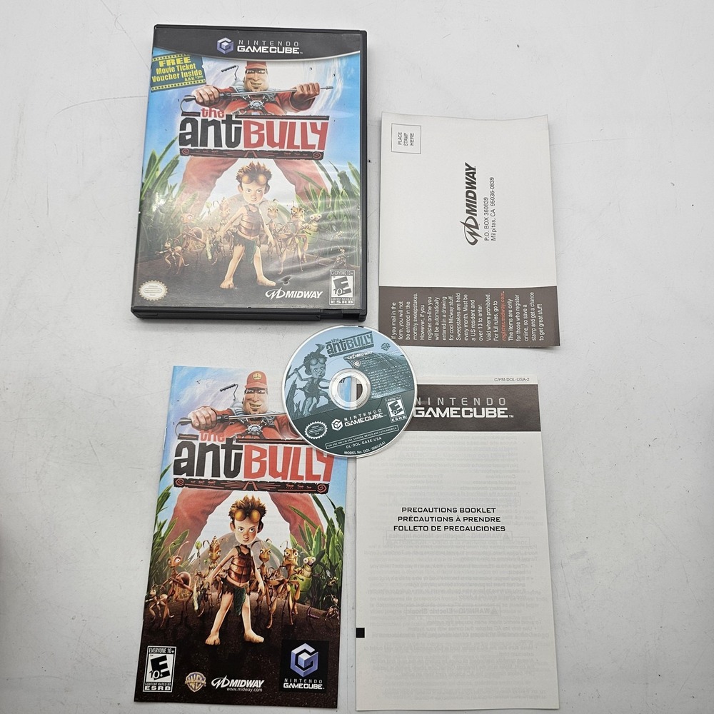 The Ant Bully Nintendo GameCube Game E10+ Midway NTSC-U/C 2006 Manual Adventure